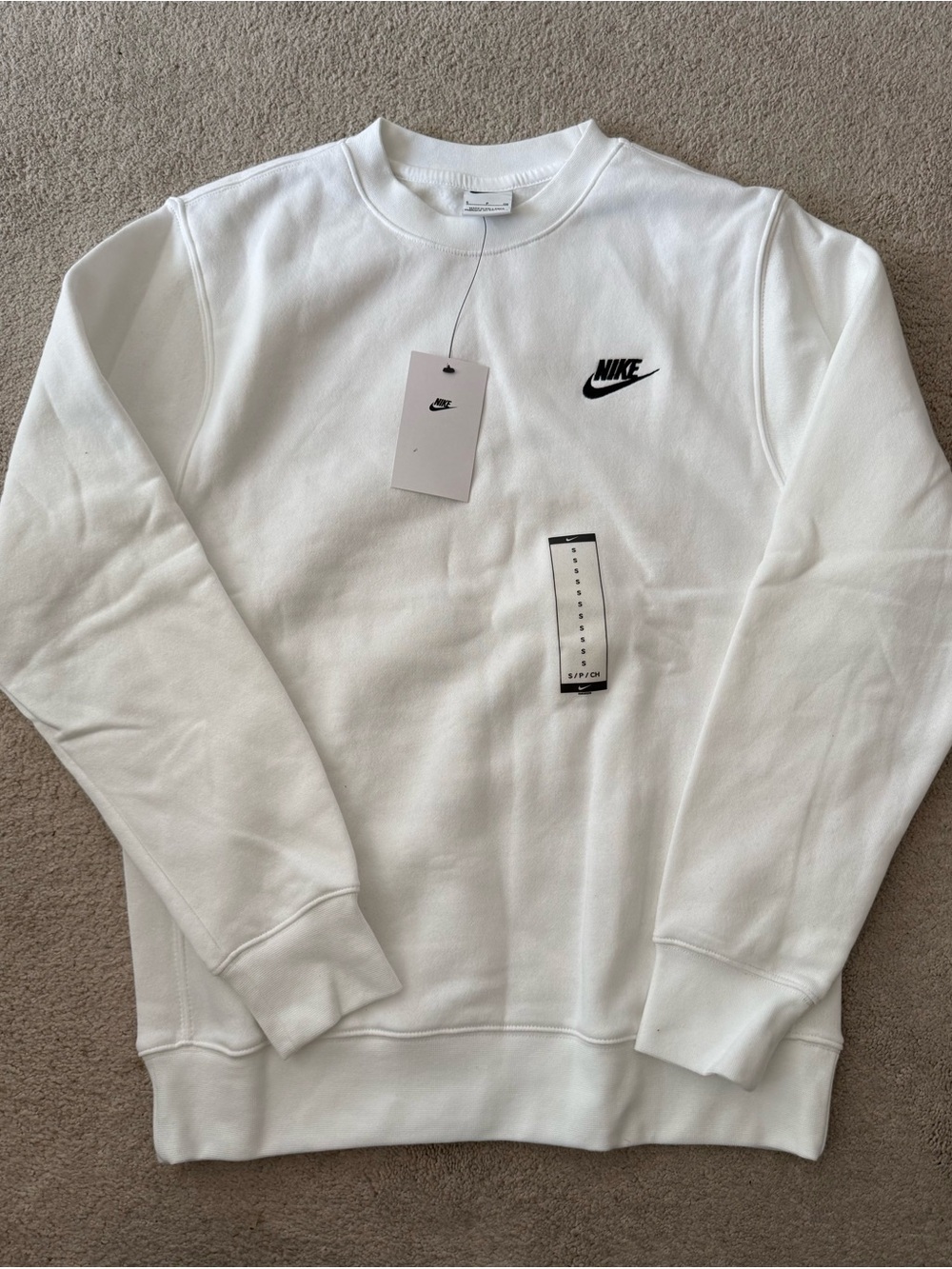 NWT! Nike Club Fleece Crew Neck Hoodie Men’s Size Small